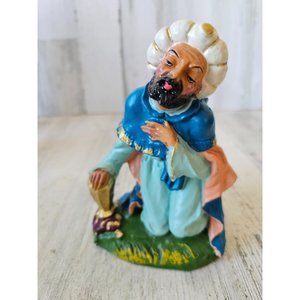 Vintage Italian Wiseman 77 Nativity paper mache village Xmas